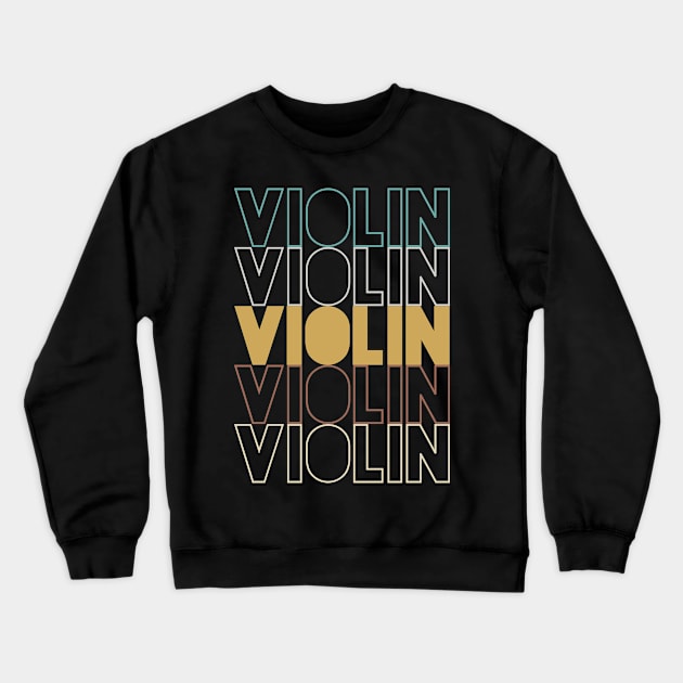 Violin Crewneck Sweatshirt by Hank Hill